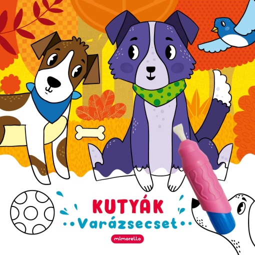 Kutyák Varázsecset – Vidám kutyusos színezőkönyv vízzel