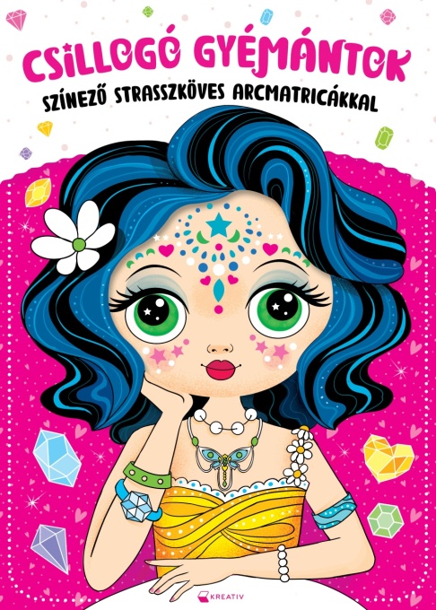 Csillogó Gyémántok – Színező strasszköves arcmatricákkal