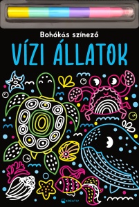 Vízi állatok – Bohókás színező