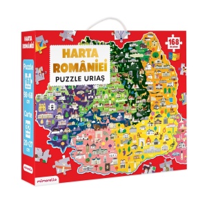 Románia-térkép – 168 darabos puzzle