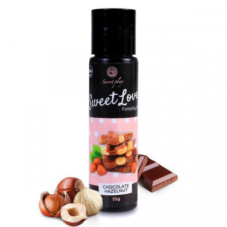 Gel Comestivel Secret Play Chocolate Avelãs 60 ml
