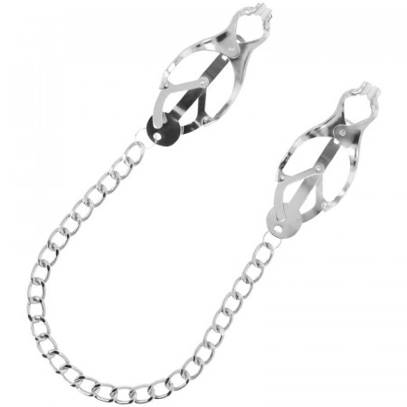 Darkness Nipple Clamps With Chain