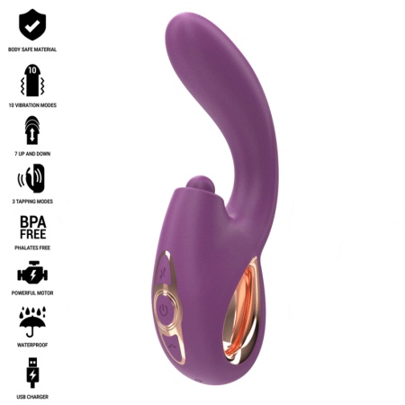 Intense - Lali Multifuncional Vibrador G-Spot Tapping & Thrust & Vibration Roxo