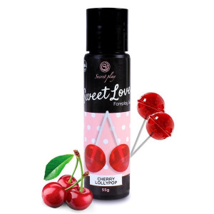 Gel Comestivel Secret Play Chupa-Chupa Cereja 60 ml - Img 2