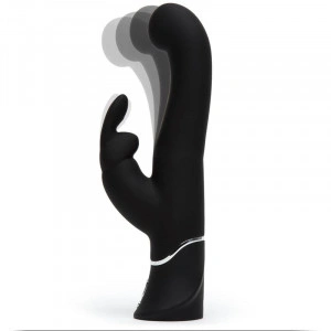 Happy Coelho G-Spot Stroker Vibrador De Coelho - Preto - Img 3