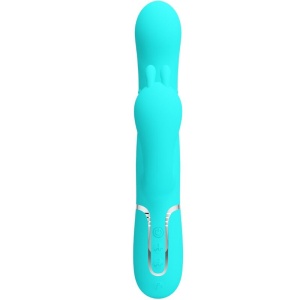 Pretty Love - Cammy 4 Em 1 Multifuncional Tripple Rabbit Vibrador Azul - Img 2