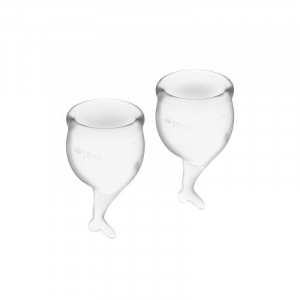 Satisfyer Feel Secure Menstrual Cup Clear 15 + 20Ml - Img 3