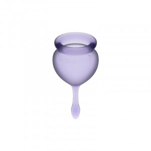 Satisfyer Sentir Bom Menstrual Cup Roxo 15 + 20Ml - Img 4