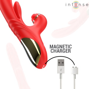 Vibrador Intense Rosalia Multifuncional Vermelho