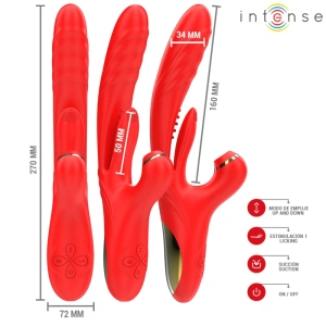 Vibrador Multifunção Intense Karol Vermelho