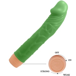 Vibrador Realista Baile Bill Verde 22,5 Cm