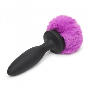 Coelho Feliz Recarregável Vibrante Plug De Butt Grande Preto / Roxo - Img 4
