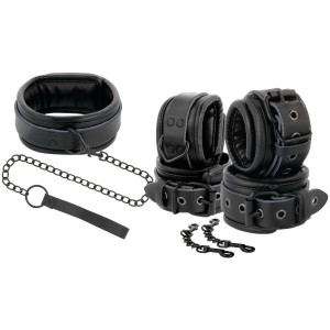 Darkness Leather And Handcuffs Black - Img 2