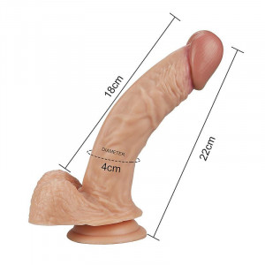 Dildo LOVETOY Realista cor Natural 18cm - Img 3