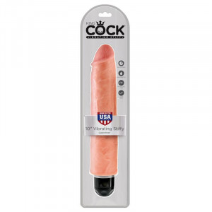 King Cock 25,4 Cm Vibrante Stiffy - Carne - Img 4