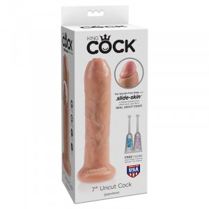 King Cock Realistic Dildo Uncut Carne 19 Cm - Img 2