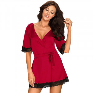 Obsessive - Sensuelia Peignoir - Red S / M - Img 3