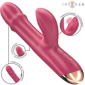 Vibrador Multifuncional Intense Chloe 3 em 1 Vermelho