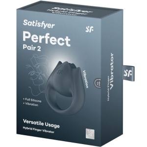 Vibrador Satisfyer Perfect Pair 2 Cinza