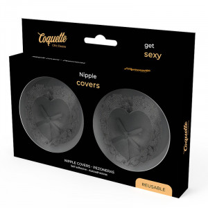 Coquette Chic Desire Nipple Covers Renda Preta - Img 3