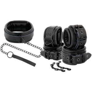 Darkness Leather And Handcuffs Black - Img 1