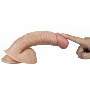 Dildo LOVETOY Realista cor Natural 18cm - Img 4