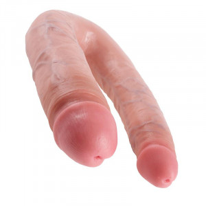 King Cock Em Forma De U Grande Dildo Dupla Problema - Img 4