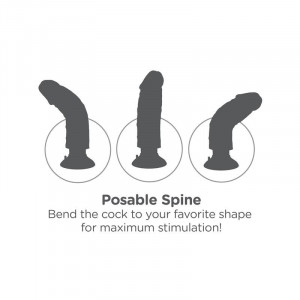 King Cock King Cock Vibrador Dildo 23 Cm Natural - Img 6