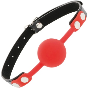 Mordaça Darkness Bola Silicone Vermelho