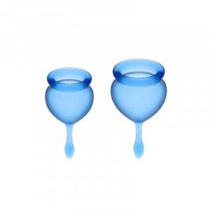 Satisfyer Sinta-Se Bom Menstrual Cup Dark Blue 15 + 20Ml - Img 3