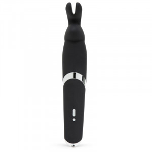 Vibrador De Varinha Preta De Coelho Feliz - Img 7
