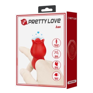 Vibrador Pretty Love Jae Rose 10 Vibrações Vermelho