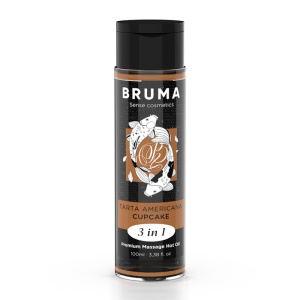 Bruma - Óleo De Massagem Premium Efeito Calor Sabor Cupcake 3 Em 1 - 100 Ml - Img 2