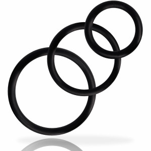 Conjunto De Anéis Addicted Toys Para O Pênis Preto - Img 1