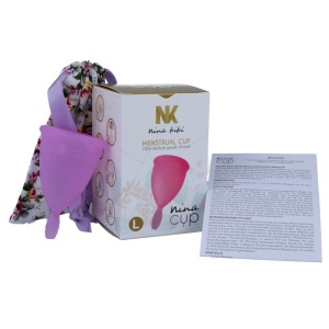 Copo Menstrual Nina Kikí Roxo L