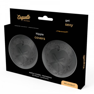 Coquette Chic Desire Nipple Covers Renda Preta - Img 2