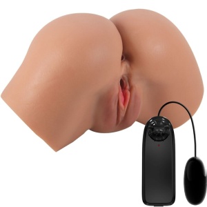 Crazy Bull - Vibrador Hailey Butt Com Vagina E Ânus Realistas Mulata Controle Remoto - Img 2