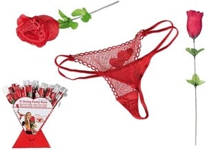 Cueca Tanga Rosa Vermelha