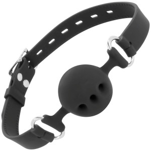 Darkness Ball Silicone Gag Black - Img 2