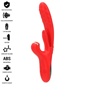 Intense - Karol Multifunção Vibrador Impulso & Estimulação & Sucção Vermelho - Img 1