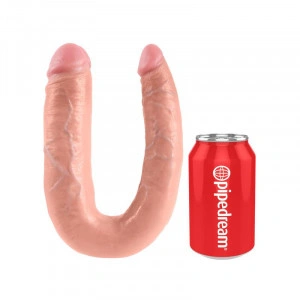 King Cock Em Forma De U Grande Dildo Dupla Problema - Img 5
