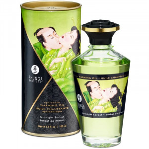 Shunga Aphrodisiac Warming Oil Midnight Sorbet 100 Ml - Img 2
