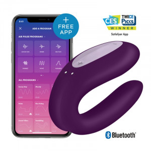 Vibrador Satisfyer Double Joy Violeta