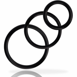 Conjunto De Anéis Addicted Toys Para O Pênis Preto - Img 3