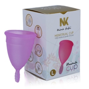 Copo Menstrual Nina Kikí Roxo L