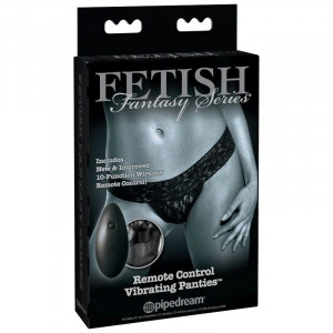 Cueca Vibratoria Fetish Fantasy Preta