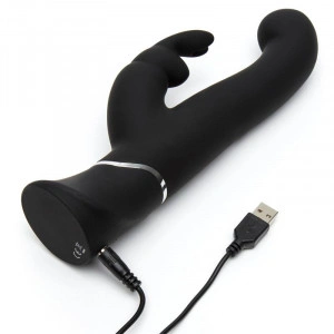 Happy Coelho G-Spot Stroker Vibrador De Coelho - Preto - Img 5