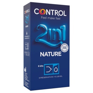 Preservativos 2 em 1 Nature 6 uds