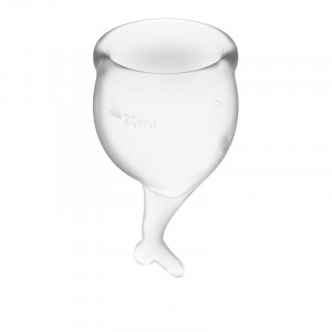 Satisfyer Feel Secure Menstrual Cup Clear 15 + 20Ml - Img 2