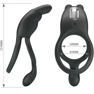 Anel Vibratório Pretty Love Seth Preto
